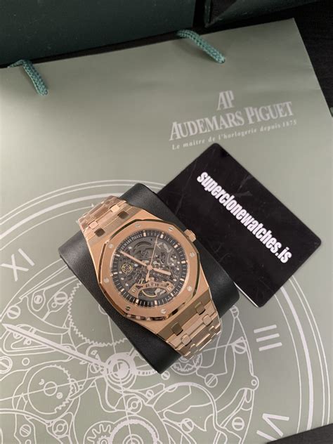 audemars piguet skeleton rose gold replica